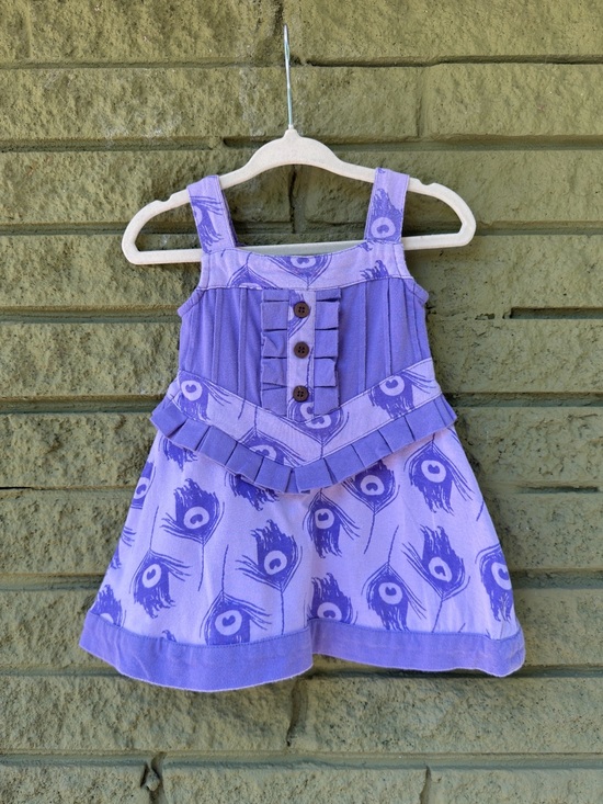 violet + moss Other - Purple Sundress with Ruffle Trim
